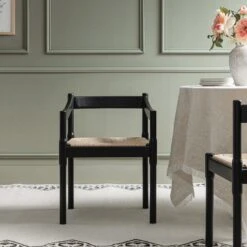 Minley 2-in-1 Carver Chair, Black Matte -Daals DCH 242 BLACK MAT scene5