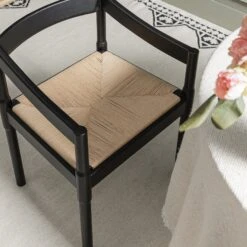 Minley 2-in-1 Carver Chair, Black Matte -Daals DCH 242 BLACK MAT scene7