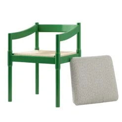 Minley 2-in-1 Carver Chair, Palm Green High Gloss -Daals DCH 242 PALMGREEN GLOS WB3