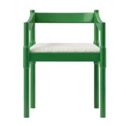 Minley 2-in-1 Carver Chair, Palm Green High Gloss -Daals DCH 242 PALMGREEN GLOS WB4