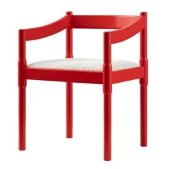 Minley 2-in-1 Carver Chair, Red High Gloss -Daals DCH 242 RED GLOS WB1
