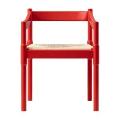Minley 2-in-1 Carver Chair, Red High Gloss -Daals DCH 242 RED GLOS WB5
