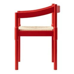 Minley 2-in-1 Carver Chair, Red High Gloss -Daals DCH 242 RED GLOS WB7
