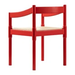 Minley 2-in-1 Carver Chair, Red High Gloss -Daals DCH 242 RED GLOS WB9