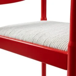Minley 2-in-1 Carver Chair, Red High Gloss -Daals DCH 242 RED GLOS detail3