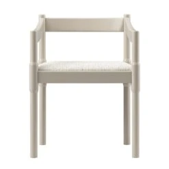 Minley 2-in-1 Carver Chair, Light Taupe High Gloss -Daals DCH 242 TAUPE GLOS WB3