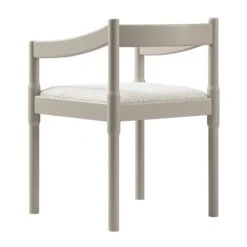 Minley 2-in-1 Carver Chair, Light Taupe High Gloss -Daals DCH 242 TAUPE GLOS WB7