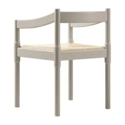 Minley 2-in-1 Carver Chair, Light Taupe High Gloss -Daals DCH 242 TAUPE GLOS WB8