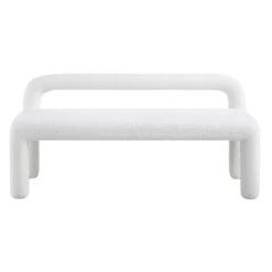 Libby Light White Boucle 3 Seater Dining Bench 13 Libby Light White Boucle 3 Seater Dining Bench -Daals DCH 4320 WHITE BOUCLE WB2
