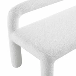 Libby Light White Boucle 3 Seater Dining Bench 18 Libby Light White Boucle 3 Seater Dining Bench -Daals DCH 4320 WHITE BOUCLE detail1