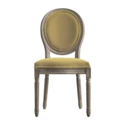 Lainston Set Of 2 Classic Weathered Oak Dining Chairs, Fudge Velvet -Daals DCH 88 FUDGEVEL WTH 2P WB2