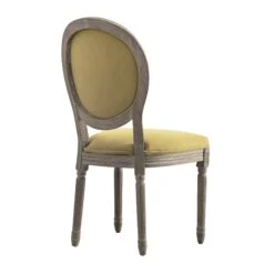 Lainston Set Of 2 Classic Weathered Oak Dining Chairs, Fudge Velvet -Daals DCH 88 FUDGEVEL WTH 2P WB4