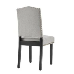 Draycott Set Of 2 Grey Fabric Dining Chairs -Daals DCH LW8113 GREYFAB 2P WB5