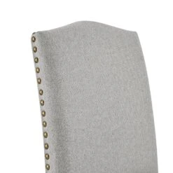 Draycott Set Of 2 Grey Fabric Dining Chairs -Daals DCH LW8113 GREYFAB 2P detail1