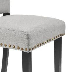 Draycott Set Of 2 Grey Fabric Dining Chairs -Daals DCH LW8113 GREYFAB 2P detail2