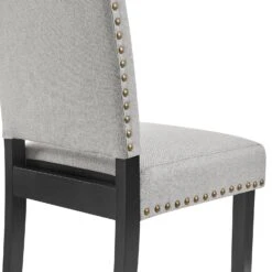 Draycott Set Of 2 Grey Fabric Dining Chairs -Daals DCH LW8113 GREYFAB 2P detail3