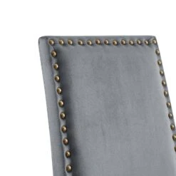 Maidwell Set Of 2 Grey Velvet Dining Chairs -Daals DCH LW8116 GREYVEL 2P detail1