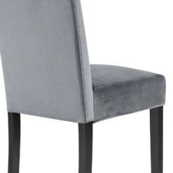 Maidwell Set Of 2 Grey Velvet Dining Chairs -Daals DCH LW8116 GREYVEL 2P detail3
