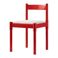 Minley 2-in-1 Dining Chair, Red High Gloss -Daals DHC 241 RED GLOS WB1