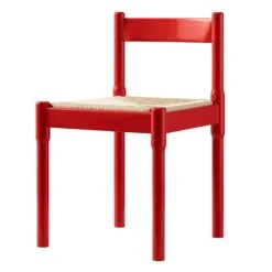 Minley 2-in-1 Dining Chair, Red High Gloss -Daals DHC 241 RED GLOS WB2