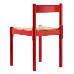 Minley 2-in-1 Dining Chair, Red High Gloss -Daals DHC 241 RED GLOS WB5