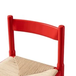 Minley 2-in-1 Dining Chair, Red High Gloss -Daals DHC 241 RED GLOS detail1