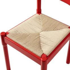 Minley 2-in-1 Dining Chair, Red High Gloss -Daals DHC 241 RED GLOS detail3