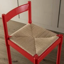 Minley 2-in-1 Dining Chair, Red High Gloss -Daals DHC 241 RED GLOS scene5