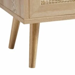 Frances Woven Rattan 1-Door Bathroom Cabinet, Natural -Daals FT BAC 01 NAT detail3