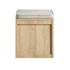 Frances Woven Rattan Single Storage Stool With Cushion, Natural 19 Frances Woven Rattan Single Storage Stool With Cushion, Natural -Daals FT BENCH 02 NAT WB5