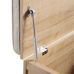 Frances Woven Rattan Double Storage Stool With Cushion, Natural 25 Frances Woven Rattan Double Storage Stool With Cushion, Natural -Daals FT BENCH 03 NAT detail3