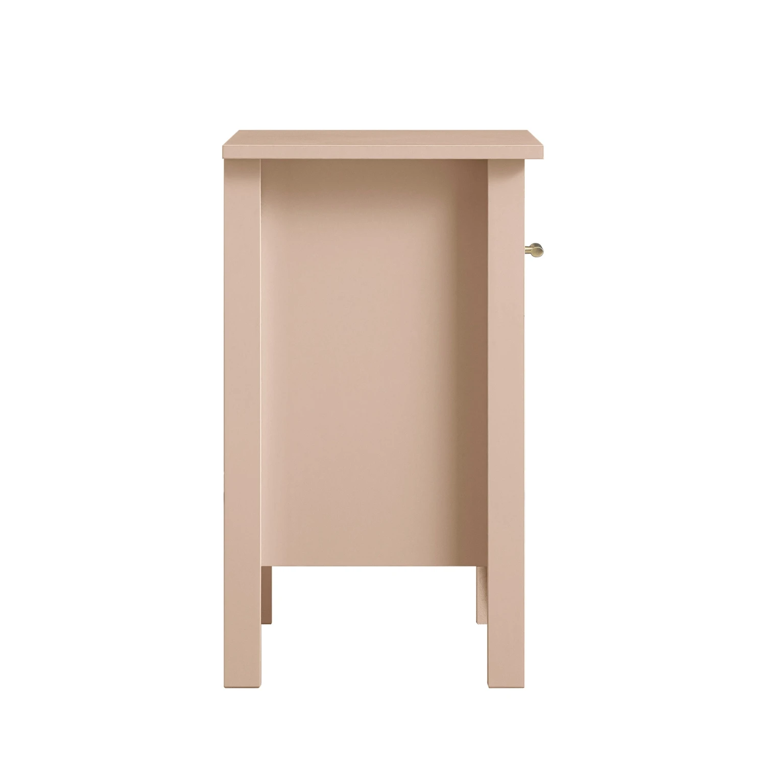 Oakham 1-Drawer Bedside Table, Nude Pink 10 Oakham 1-Drawer Bedside Table, Nude Pink - Image 10