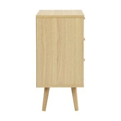 Anya Woven Rattan 3-Drawer Bedside Table In Natural Colour -Daals FT BST 002 NATURAL WB2