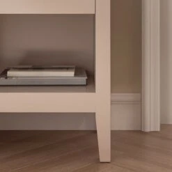 Oakham 1-Drawer Bedside Table, Nude Pink 17 Oakham 1-Drawer Bedside Table, Nude Pink -Daals FT BST 06 NUDE scene4