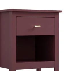 Oakham 1-Drawer Bedside Table, Wild Cherry -Daals FT BST 06 PRED detail1