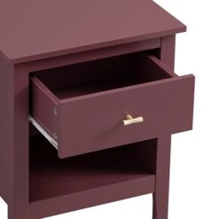 Oakham 1-Drawer Bedside Table, Wild Cherry -Daals FT BST 06 PRED detail2