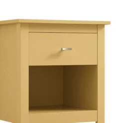 Oakham 1-Drawer Bedside Table, Rattan Yellow -Daals FT BST 06 SAFYEL detail1