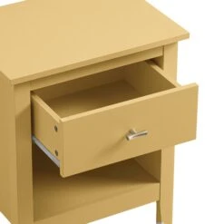 Oakham 1-Drawer Bedside Table, Rattan Yellow -Daals FT BST 06 SAFYEL detail2