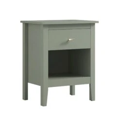 Oakham 1-Drawer Bedside Table, Desert Sage -Daals FT BST 06 SAGE WB2