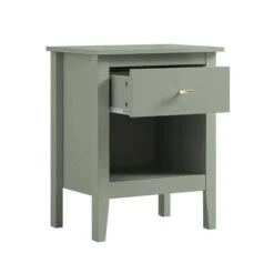 Oakham 1-Drawer Bedside Table, Desert Sage -Daals FT BST 06 SAGE WB3