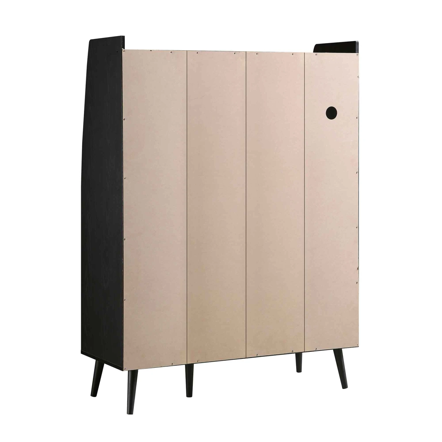 Frances Woven Rattan Kitchen Cabinet, Black 10 Frances Woven Rattan Kitchen Cabinet, Black - Image 10