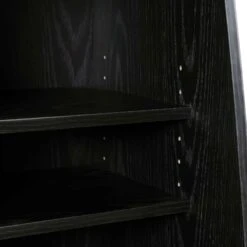 Frances Woven Rattan Kitchen Cabinet, Black 27 Frances Woven Rattan Kitchen Cabinet, Black -Daals FT BUFFET 01 BLACK detail4