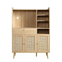 Frances Woven Rattan Kitchen Cabinet, Natural -Daals FT BUFFET 01 NAT WB1