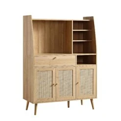 Frances Woven Rattan Kitchen Cabinet, Natural -Daals FT BUFFET 01 NAT WB2