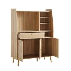 Frances Woven Rattan Kitchen Cabinet, Natural -Daals FT BUFFET 01 NAT WB3