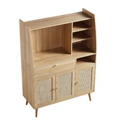 Frances Woven Rattan Kitchen Cabinet, Natural -Daals FT BUFFET 01 NAT WB5