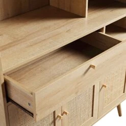 Frances Woven Rattan Kitchen Cabinet, Natural -Daals FT BUFFET 01 NAT detail1