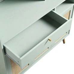 Frances Woven Rattan Kitchen Cabinet, Mint -Daals FT BUFFET 01 SAGE detail2