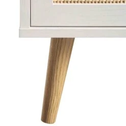 Frances Woven Rattan Kitchen Cabinet, White -Daals FT BUFFET 01 WHITE detail5