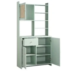 Frances Woven Rattan Dresser, Mint -Daals FT BUFFET 02 SAGE WB4